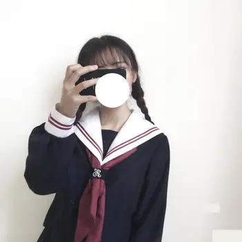 

Jk Uniform Long Sleeves Spring Autumn Sailor Clothes School Uniforms Sweet Girl Cosplay College Korea Uniform Tops Skirt Sets