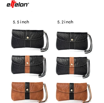 

Universal Wallet Pouch Case for Samsung Galaxy S8 /S8 Plus/Note 8 Hand Strap Zipper Card Holder Phone Purse Bag Cover Case