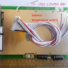 24 S 150A LiFePO4 BMS/PCM/PCB плата защиты батареи для E-bike 24 упаковки 18650 батарея сотового w/баланс w/темп