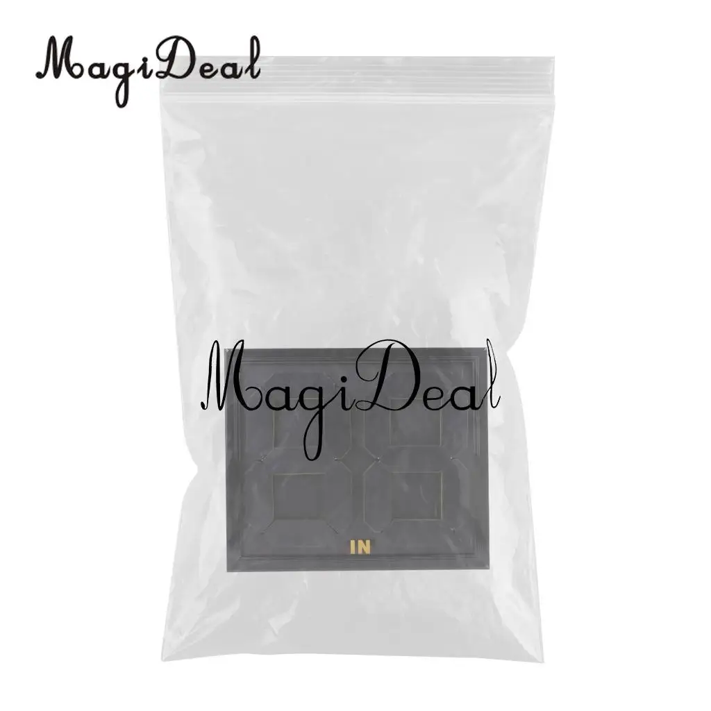 MagiDeal Practical Soccer Substitution Board Double Side Display 4-digits Anti-aging beautiful and practical Black Color 