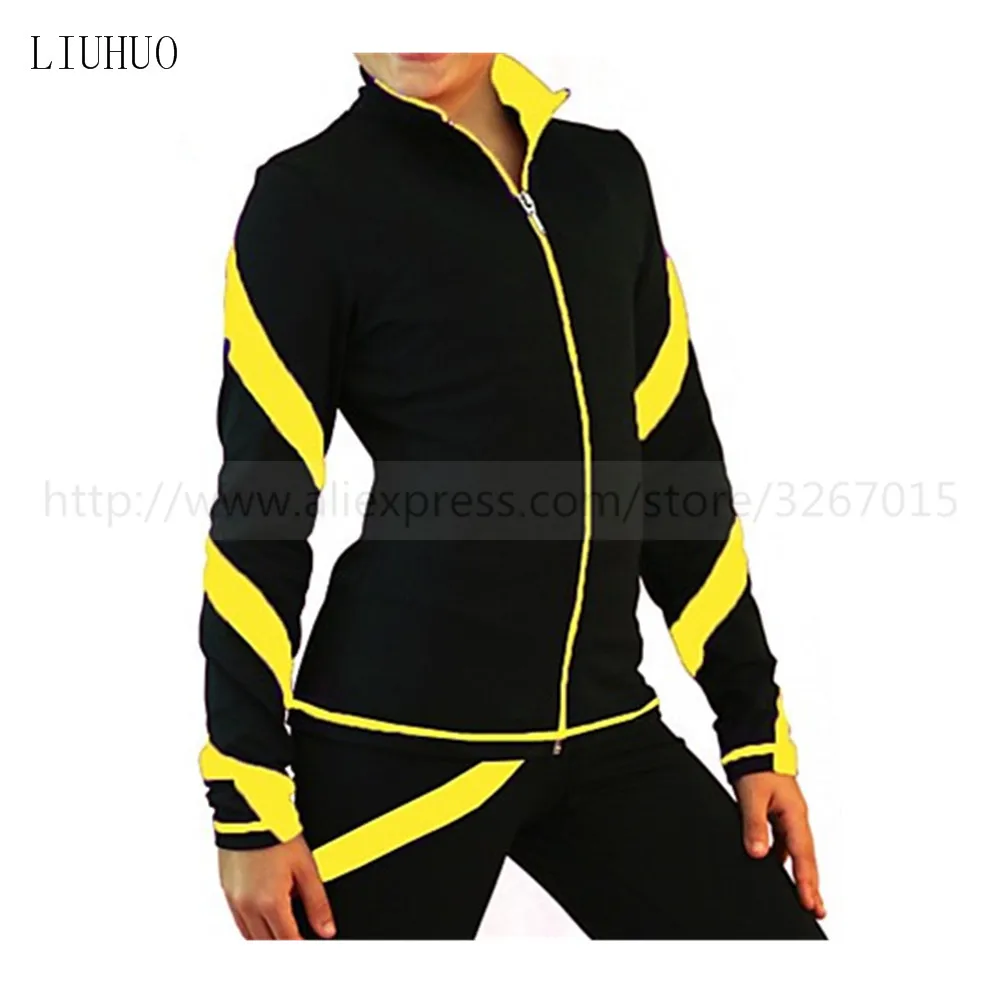 Фигурное катание на коньках Женская флисовая куртка's Ice Skating Jacket красный синий светло-розовый бархат эластичная тренировка конкурс Катание ...