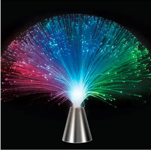 

Beautiful Romantic MultiColor Changing LED Fiber Optic Nightlight Lamp for Holiday Party Home Wedding Decoration