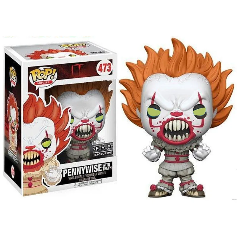 FUNKO pop V для VENDETTA BILLY PENNYWISE Чаки GHOSTFACE модель Фигурка Коллекционная модель игрушки для подарка - Цвет: 473 PENNYWISE