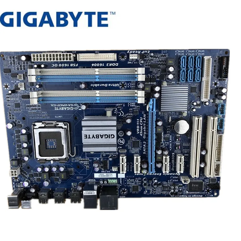 Десктопная Материнская плата GIGABYTE P43 Socket LGA 775 для Core 2 Pentium D DDR3 16G ATX оригинальная