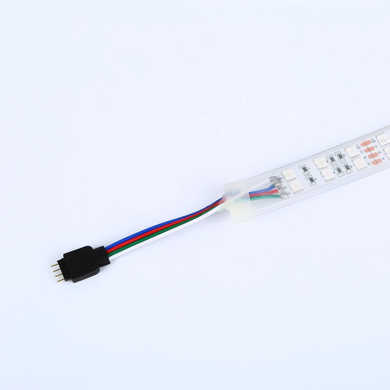 Светодиодная лента XUNATA 24 В постоянного тока 12 5050 светодиодов/м SMD 600 RGB двухрядная