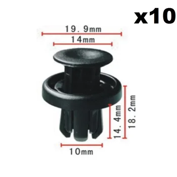 

10x For Honda The 9th generation Acord Bumper buckle / Nylon Retainer Clip B130