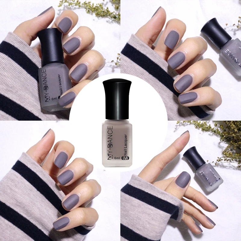 Matte Metalic Nail Polish Satin Velvet Manicure Nail Art Stamping Nail Polish Gel Bling Non-peelable Frosted TSLM1 - Цвет: 09