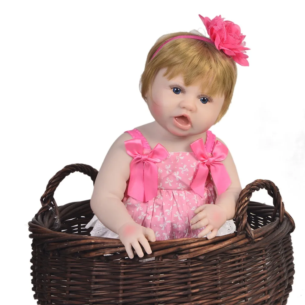 55 см куклы для девочек Bebe Baby Alive Princess силиконовая виниловая кукла возрожденная с