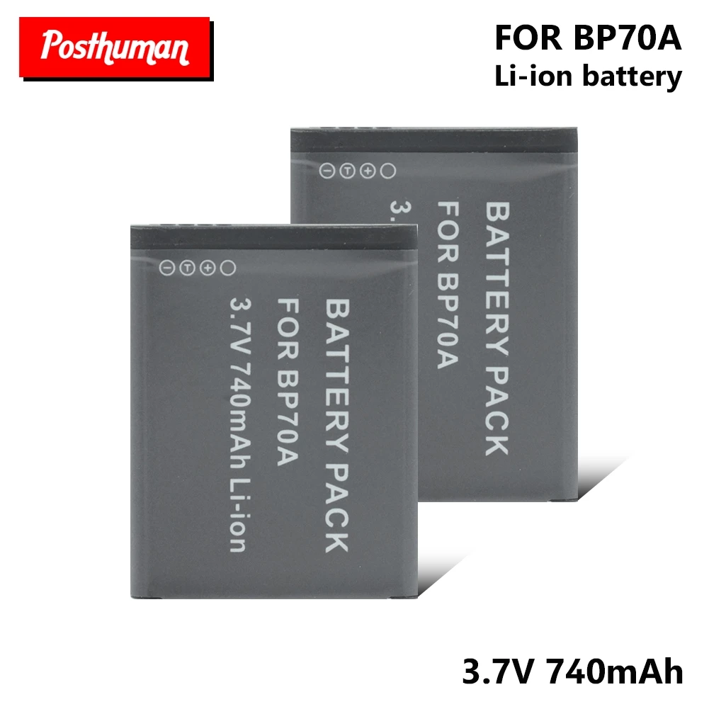 Аккумуляторная батарея BP70A для Samsung SL50 SL600 SL605 SL630 ST61 ST65 ST66 AQ Series AQ100 MV800 740