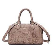 Передовая исправленная зернистая кожа, ретро натуральная коровья кожа, женская сумка из натуральной кожи, через плечо, Бостонская, P046