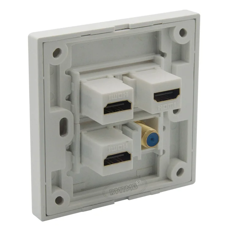 3 порта s HDMI 1 порт F head TV wall plate с разъемами Мама мама|tv plate|wall platewall hdmi |