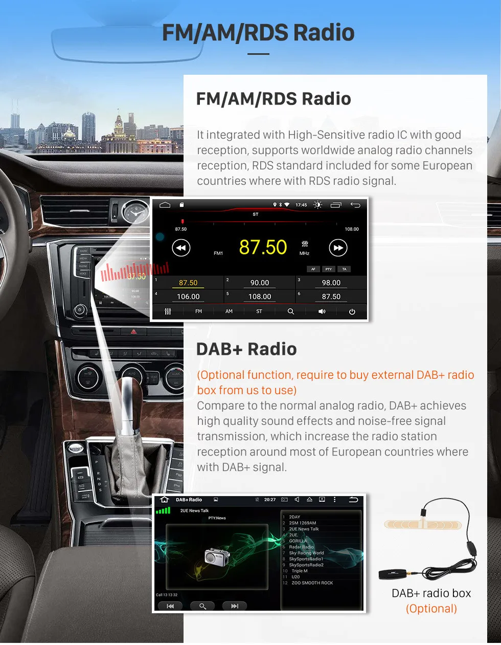 Sale Seicane Android 8.1Car Radio DVD Player Multimedia GPS for Jeep Commander Compass Dodge RAM Chrysler 300 Wrangler Grand Cherokee 7