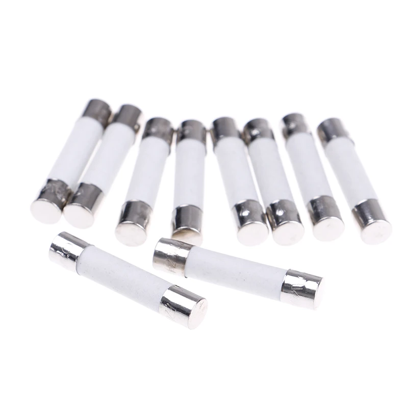 10 Pcs Microwave Ceramic Fuse Electric 20A 250V Home Supplies DIY 6x30mm.ftHH 
