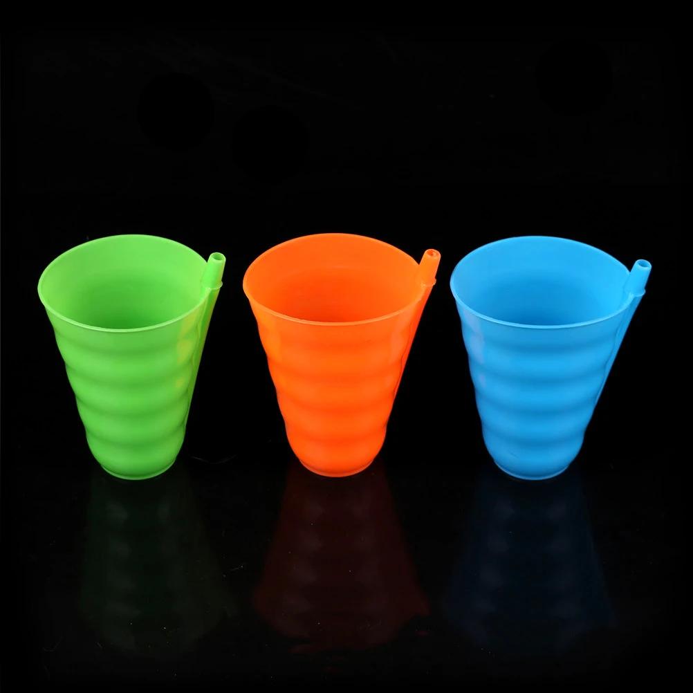 Infant Children Kids Baby Sip Milk Cup with Built in Straw Mug Drink