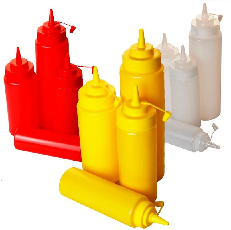 8oz 10oz Squeeze sauce bottle salad squeeze jam seasoning cream tomato