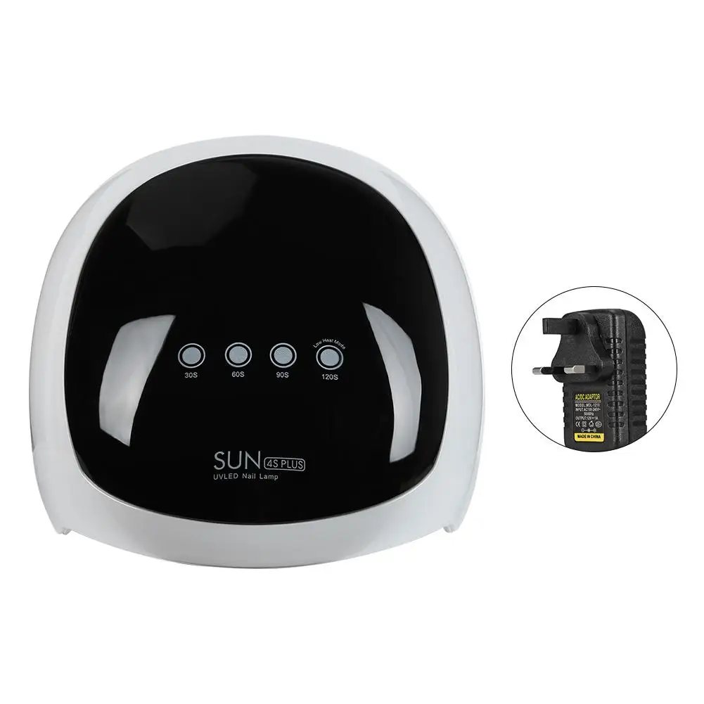 UK Plug 52W Сушилка для ногтей Светодиодный УФ-лампа для геля лак отверждения лампа с нижней 30 s/60 s/90 S/120 S таймер инфракрасный зонд ЖК-подсветка витрины - Цвет: UK Plug