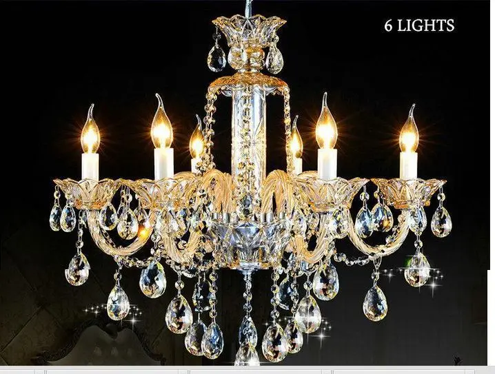 

LED Chandelier Lustres de Cristal Chandeliers Crystal Lampadario Luxury Chandelier 6,8,10 arms Lustres de Crystal