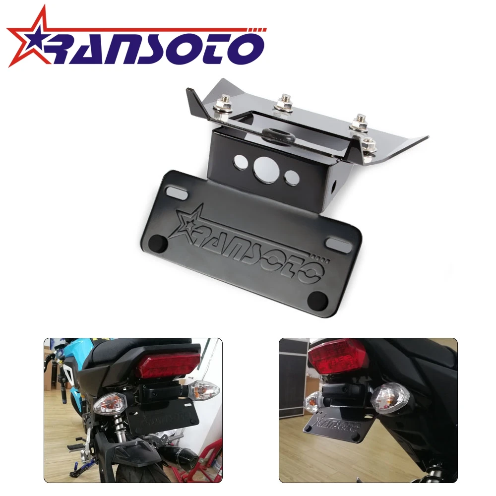 

Free shipping Motorcycle Fender Eliminator License Plate Frame Bracket License Holder For Honda Grom 125 MSX125 2017 2018 2019