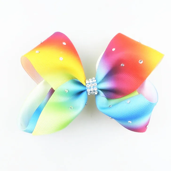20 шт JoJoSiwa большой горный хрусталь розовый фирменный бант для волос|hair bows|bow bowpink hair