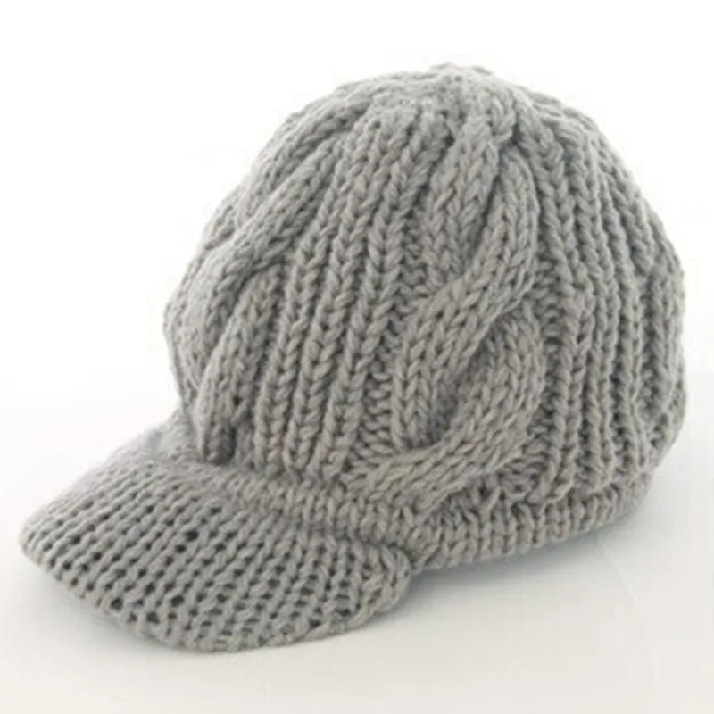 2017 New Autumn Winter Women's wool hat knitted cap Female Crochet Beanies Warm fashion Hats Thick Beanies Hats for Women