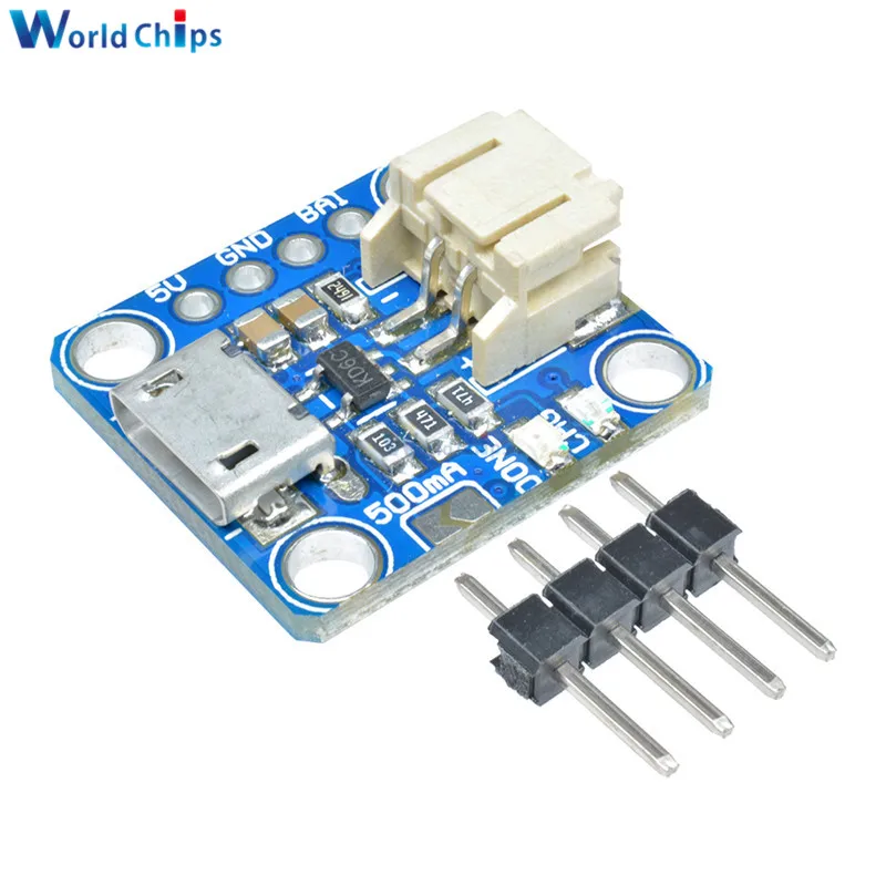 Chargeur Micro-Lipo 3.7V 4.2V 100mA USB Micro-B Module Batterie Lithium