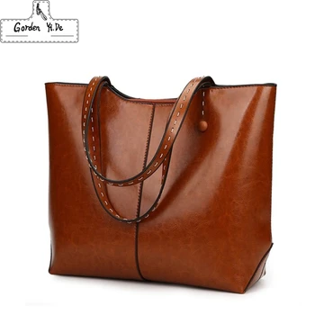 

Fashion Women's Handbags Large Capacity Composite Bag High Quality PU Leather Female Shoulder Bags Casual Tote Solid