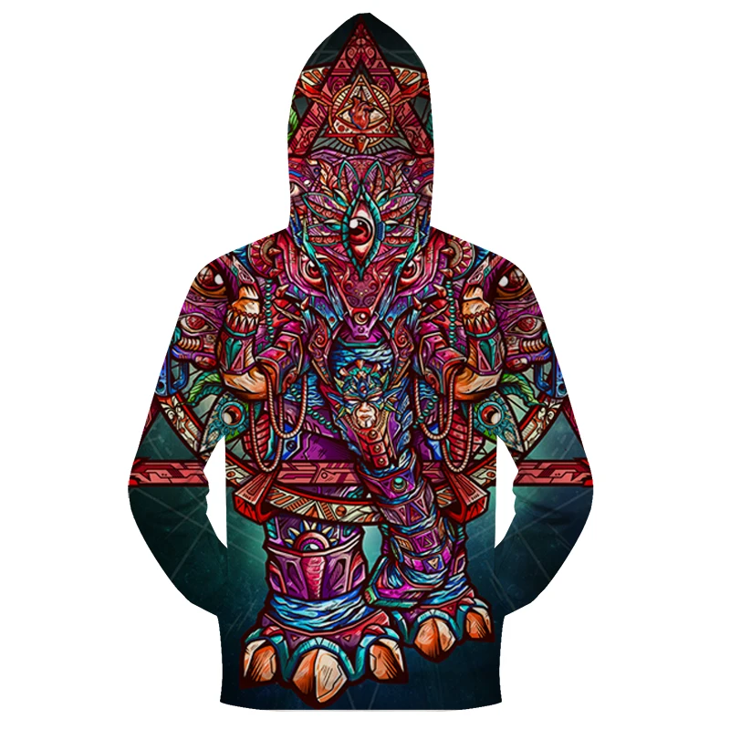 elephant print hoodie