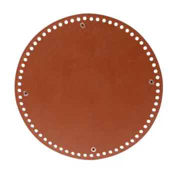 

New Fashion Round Bottom for Knitting Bag PU Leather 68 Holes Bags Shoulder DIY Handbag Accessories New Fashion Bag Bottom Tray