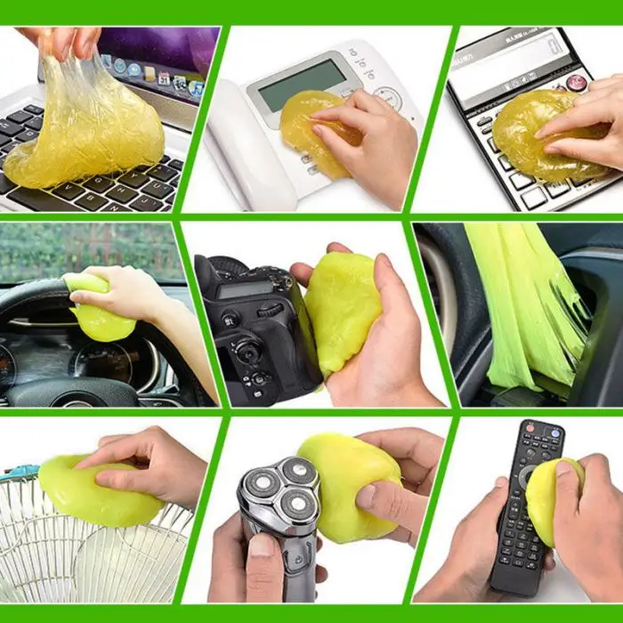 Ferramenta de Limpeza Teclado do Carro Gel para Computador Poeira Magia Pegajoso Composto Super Limpo Nj88 3 Pçs 17 Cheap Lama de lavagem de carro