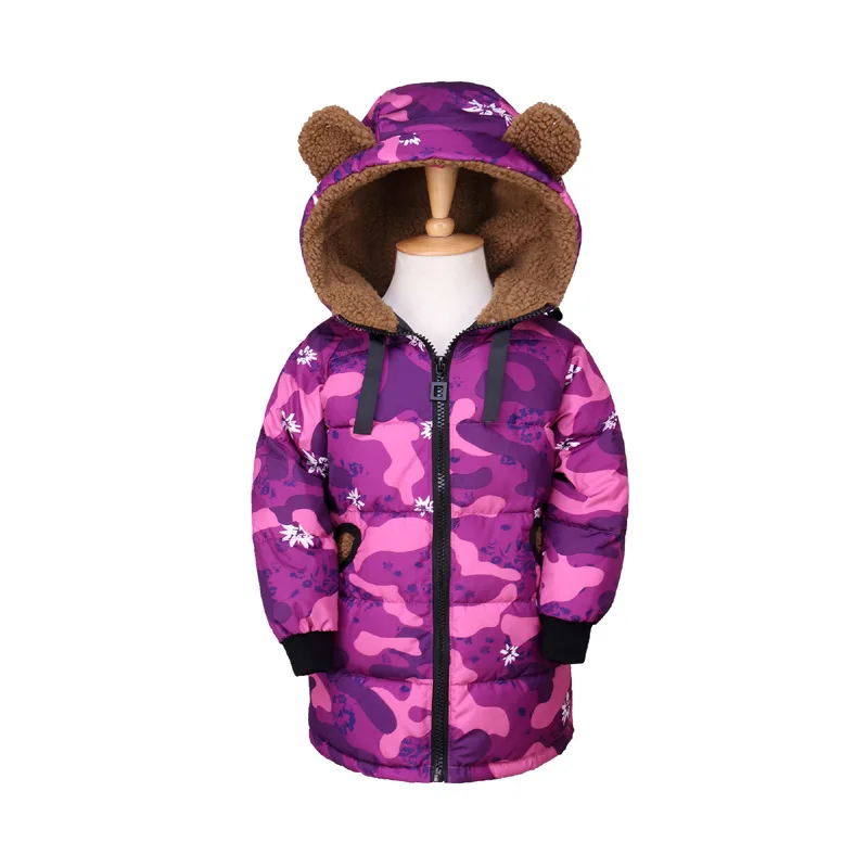 

Children Jacket for Girls New Winter Hooded Thick Velvet Cotton Warm Kids Clothes Fashion Menina Unisex Cashmere Coat Outwears