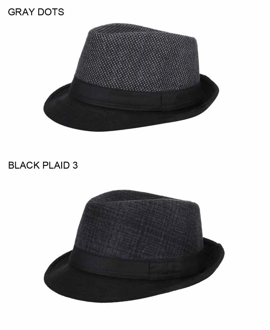 FS Мужские фетровые черные Панамы, модная шерстяная шляпа, мужские Гангстерские Трилби кепки, Повседневные Вечерние шляпы с широкими полями в английском стиле, джазовые шляпы