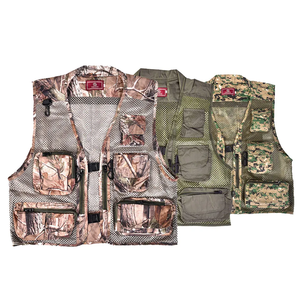 Cyrank Lightweight Fly Fishing Vest, Adjustable Strap Fishing Vest With Multi Pockets Mesh Fishing Backpack For Men And Women