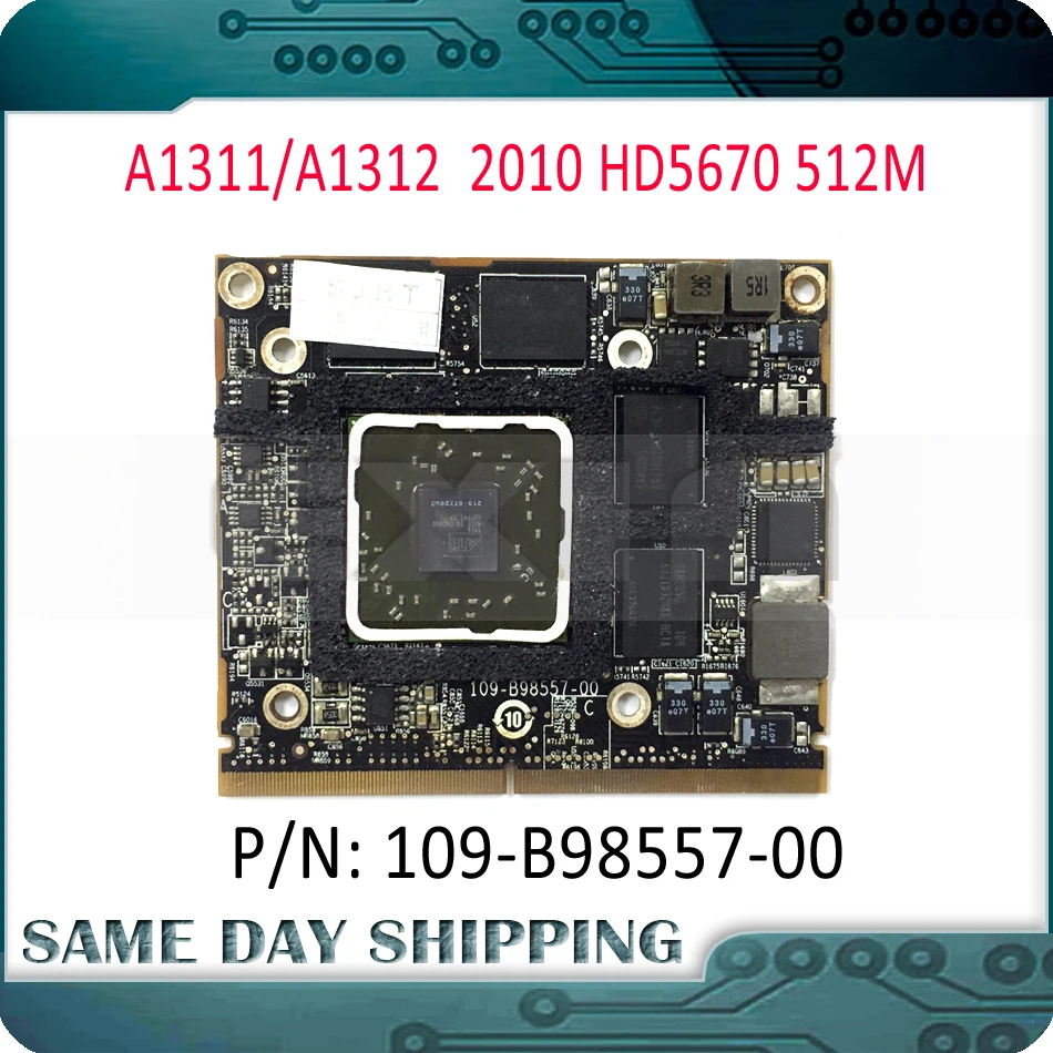 

For iMac 2010 A1312 A1311 109-B98557-00 for ATI Radeon HD 5670 HD 5670m HD5670 HD5670m 512MB Graphics Video Card Drive Case