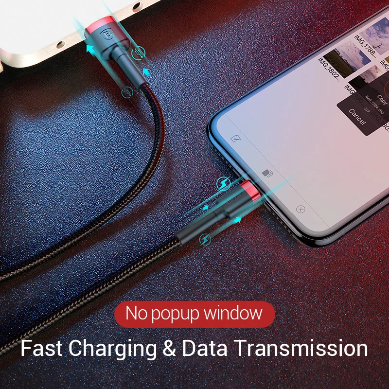 Baseus كابل يو اس بي ل فون X 8 7 6 5 6 s سريع شحن الهاتف المحمول USB كابلات البيانات فون 5 S 5C SE شاحن يو اس بي سلك مهايئ