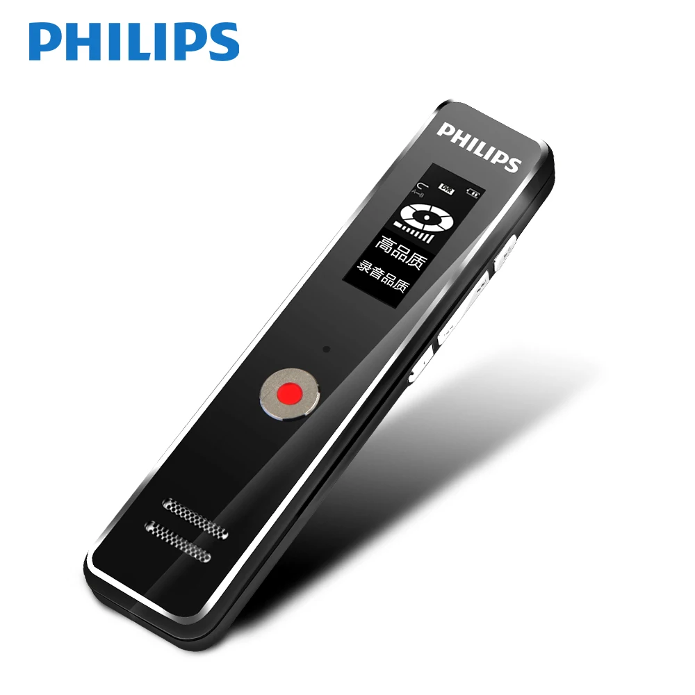 Оригинальный Цифровой диктофон Philips VTR5100 8 ГБ два высококачественных встроенных