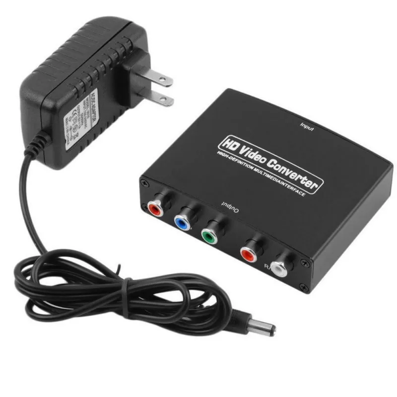 Hdmi 5rca RGB компонент YPbPr видео + R/L аудио адаптер конвертер HD TV DVD|Кабели HDMI| |