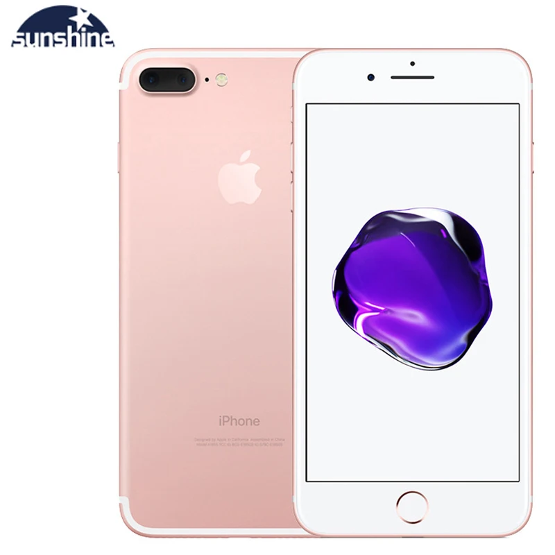 Apple iPhone 7 Plus Original Unlocked Fingerprint 4G Mobile phone 5.5'' 12.0MP LTE 3G RAM 32G/128G/256G ROM Quad-core Cell phone