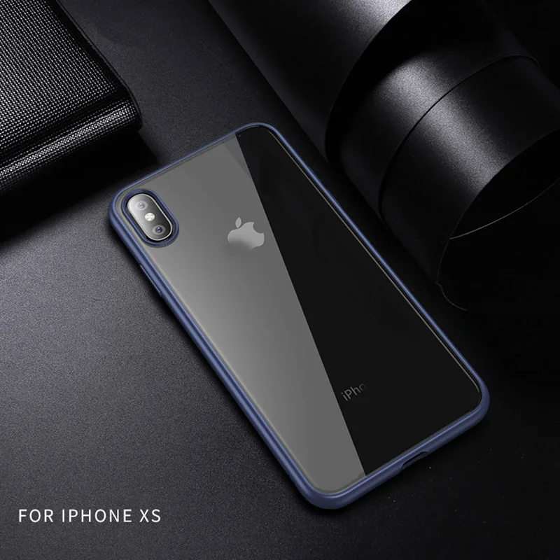 IPAKY Прозрачный чехол для телефона ударопрочный PC + TPU на афон айфон iphone SE 2 2020 7 8