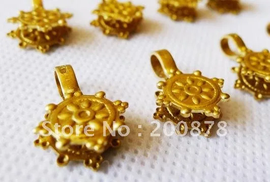

BRO940 Tibetan brass kingkong wheel clips,Buddhist Prayer beads malas counter clips
