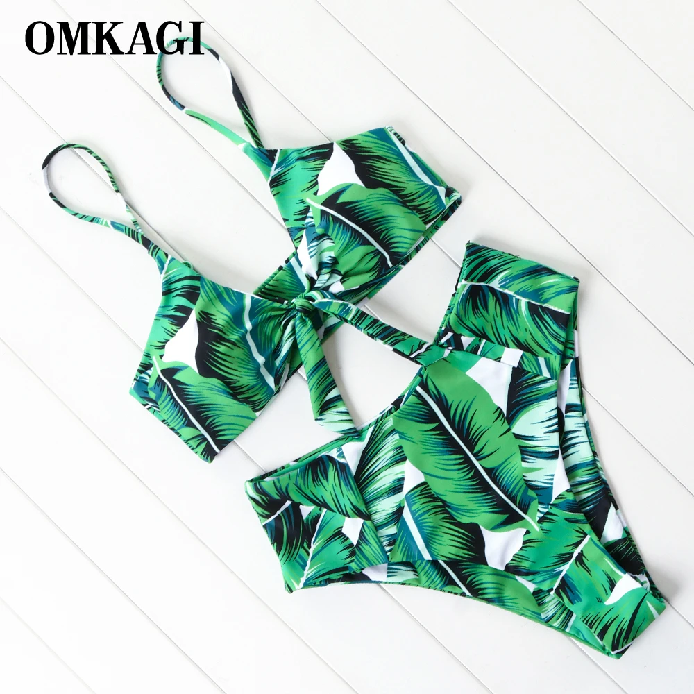 

OMKAGI Bikini 2019 High Waist Bikini Mujer Swimsuit Biquini Maillot De Bain Femme Bathing Suit Beachwear Hot Sale Swimwear Women