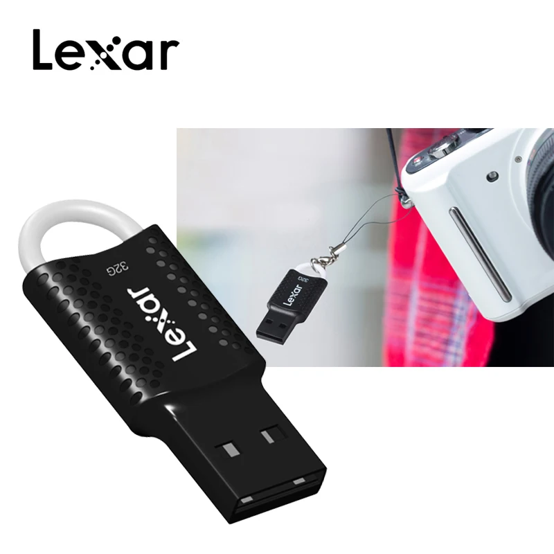 Lexar V40 мини Usb 2,0 Флешка 16 ГБ 32 ГБ 64 Гб класс 4 Memoria Флешка флеш-накопитель