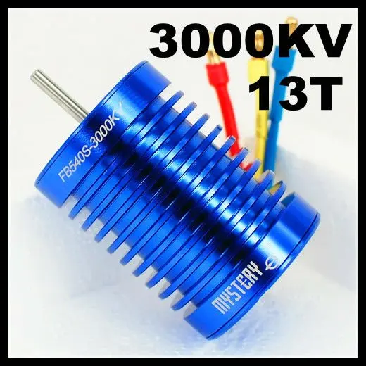 

Mystery Fire Dragon 3 Chase 2 Poles 13T 3000KV HL540S-3650M 3G2P Sensorless Brushless Motor For 1/10 1/12 RC Car