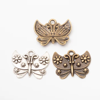 

27pcs Custom jewelry metal Animal butterfly pendant for jewelry making 5814