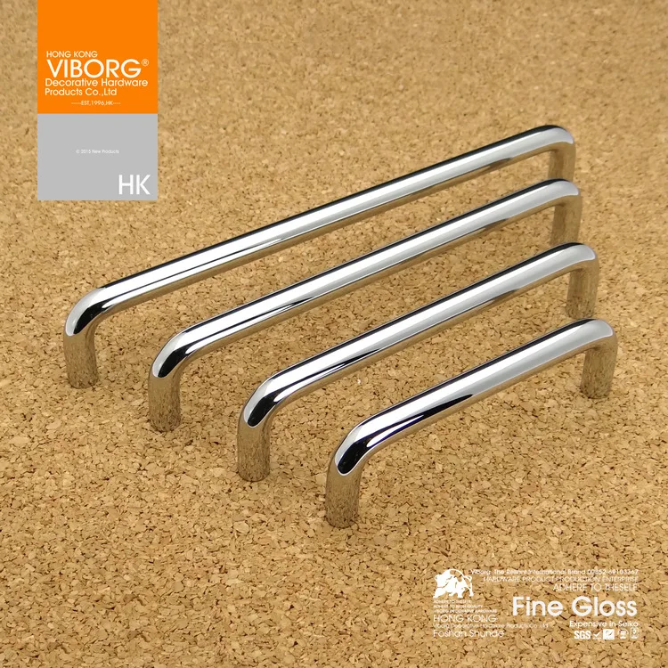 

(3 pieces)160mm VIBORG Deluxe Solid Sus304 Stainless Steel Modern Kitchen Cabinet Cupboard Door Drawer Handles Pulls