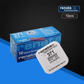 

10pack RENATA Silver Oxide Watch battery 371 SR920SW 920 1.55V 100% 371 renata 920 batteries