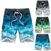 Мужская мода Повседневная печать лоскутное Пляж Серфинг Плавание свободные шорты цельный купальник# LR40