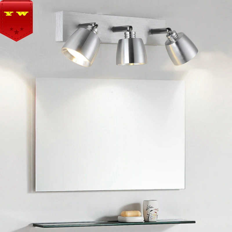 3W6W9W12W الحديثة الألومنيوم LED الجبهة مرآة ضوء الحمام ماكياج جدار مصابيح الغرور المرحاض الحائط الشمعدانات الإضاءة