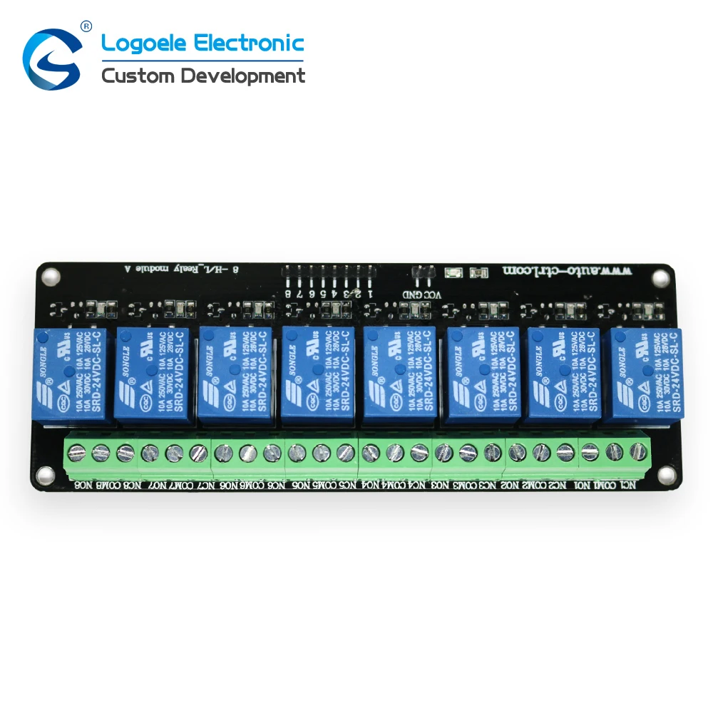 Buy 3V 5V 12V 24V 8 channel high/low level relay board