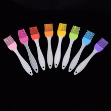 Urijk 2 шт. Термостойкая Силиконовая кисть для масла крем для торта инструмент для выпечки кухонный хлеб сливочный барбекю щетка для специй 17 см