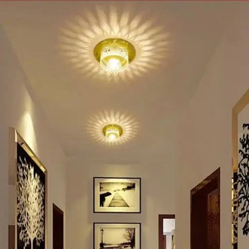 Buy 3W Modern LED Ceiling Spotlights Crystal Balcony
